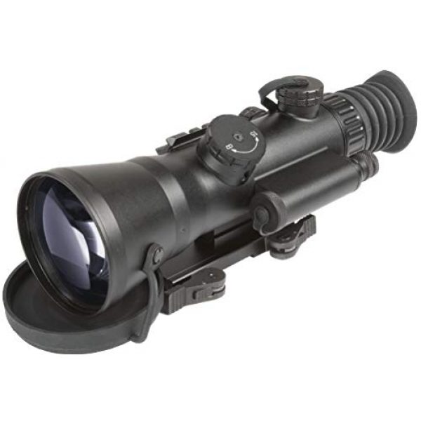 PRG Defense Rifle Scope 1 PRG Defense 15WOL422103021 Model Wolverine 4 NL2 Gen 2+"Level 2" Night Vision Rifle Scope with Sioux850 Long-Range Infrared Illuminator, 4X Magnification, 10m to Infinity Focus Range