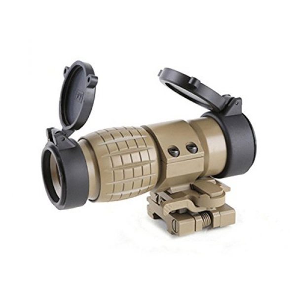 SmartHS Rifle Scope 4 SmartHS 3X Magnifier Scope with QD Mount FTS Flip to Side of 20mm Rail Mount
