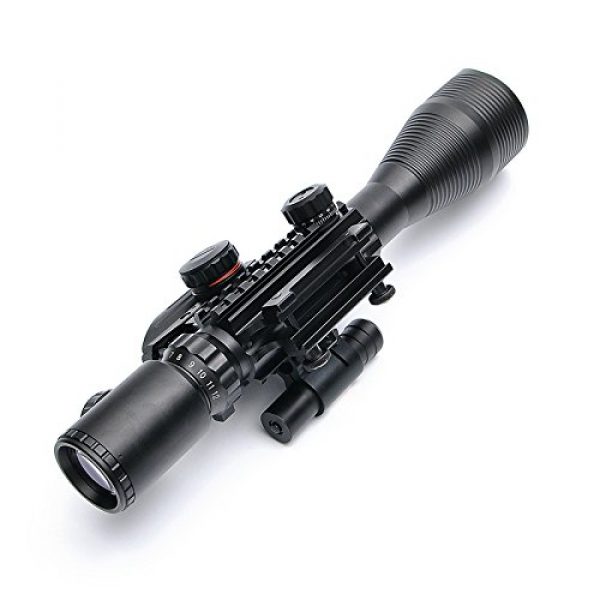BESTSIGHT Rifle Scope 3 BESTSIGHT 4-12X50 Tactical Rifle Sight with Red Dot, Laser Scope and Accessories for Hunting/Shooting