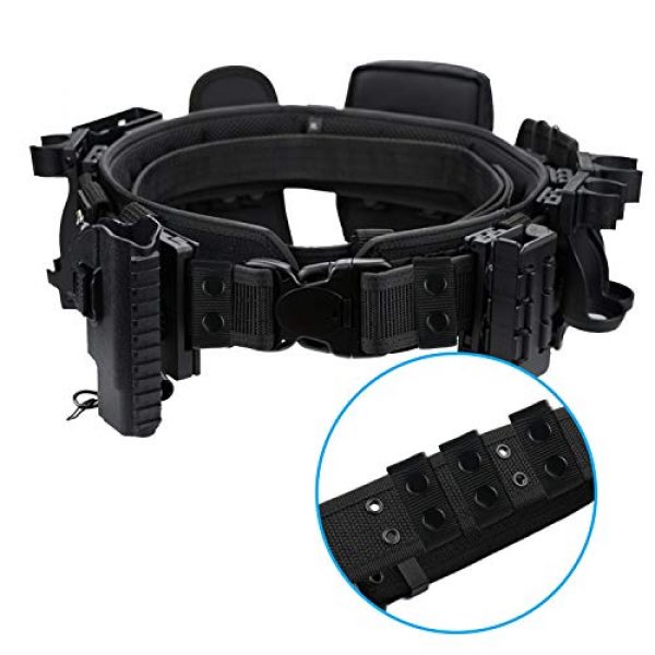 SANNIX Tactical Belt 6 SANNIX 8pcs Duty Nylon Belt Keeper with Double Snaps for 2" Wide Belt Security Tactical Belt Fixing