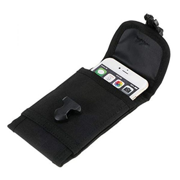FIRECLUB Tactical Pouch 5 FIRECLUB Tactical Outdoor Waist Belt Military Sports Bag Phone Belt Holster Molle Smartphone Pouch for Practical Belt Pouch for Mobile Phone,for iPod, Camera, etc with Slim Case