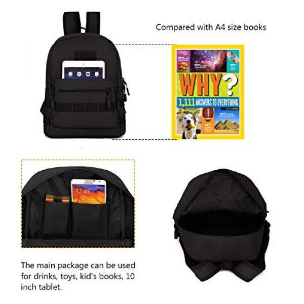 ArcEnCiel Tactical Backpack 6 ArcEnCiel Kid's Tactical Backpack with Patch