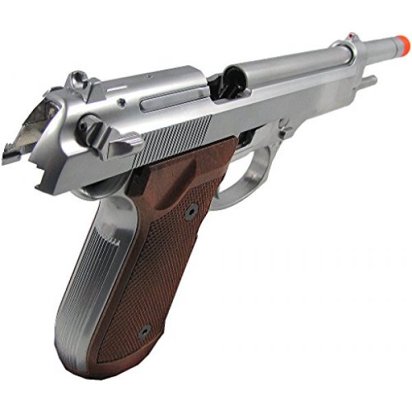 WE Airsoft Pistol 4 WE m92 long-a gas/co2 blowback full metal - silver(Airsoft Gun)