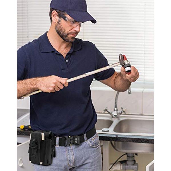 BESTKEE Tactical Belt 7 BESTKEE Tactical Belt, Nylon Military Rigger Belts Heavy Duty Work Belt with Molle Pouch & Hook