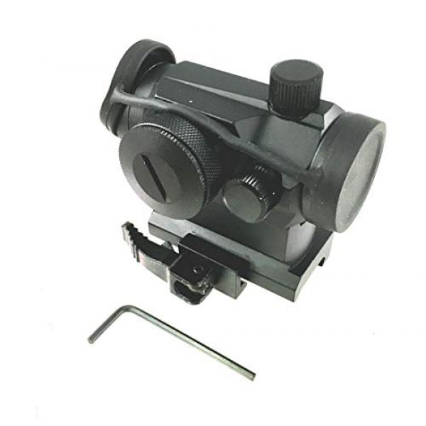 DB TAC INC Rifle Scope 3 DB TAC Quick Release Micro Red Dot Sight with an Extra Low Profile Base