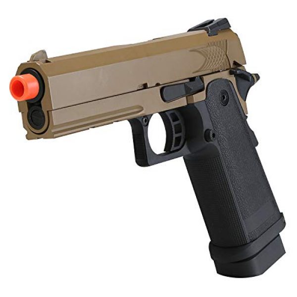 BULLDOG AIRSOFT Airsoft Pistol 2 Airsoft HI-CAPA 4.3 Desert Green Gas Pistol with Free Speed Loader BBS and Gun Case [Airsoft Blowback]