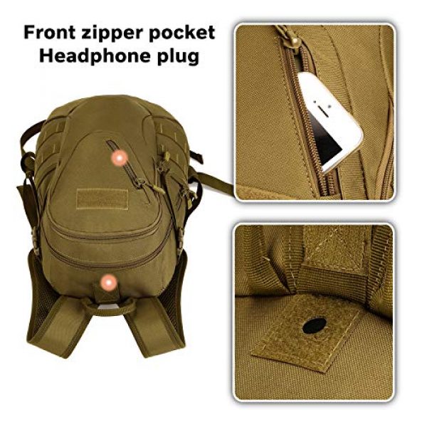 Protector Plus Tactical Backpack 6 Protector Plus Tactical Motorcycle Backpack Small Military MOLLE Cycling Hydration Daypack (Patch Included)