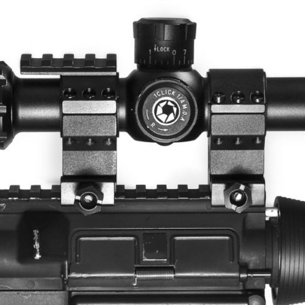 BARSKA Rifle Scope 4 BARSKA Tactical Riflescope Rings (30mm High)