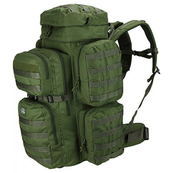 NPUSA Tactical Backpack 7 Mens 26 Inch Large Military Tactical Gear Molle Hydration Ready Hiking Backpack Bag + Sunglasses