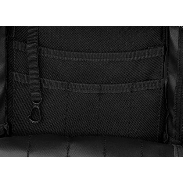 NPUSA Tactical Backpack 7 Mens 18 Inch Molle Hydration Ready Tactical Gear Daypack Backpack + Key Ring Carabiner