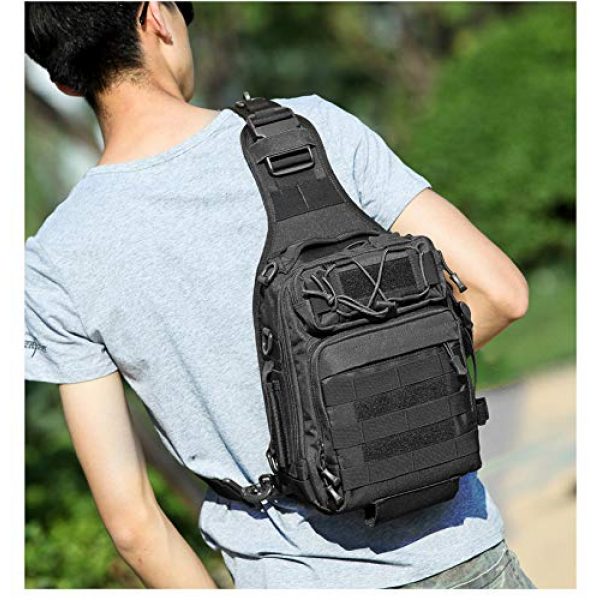 Ornate Tactical Backpack 3 Ornate Tactical Sling Bag, 600D Bug Out Molle Backpack