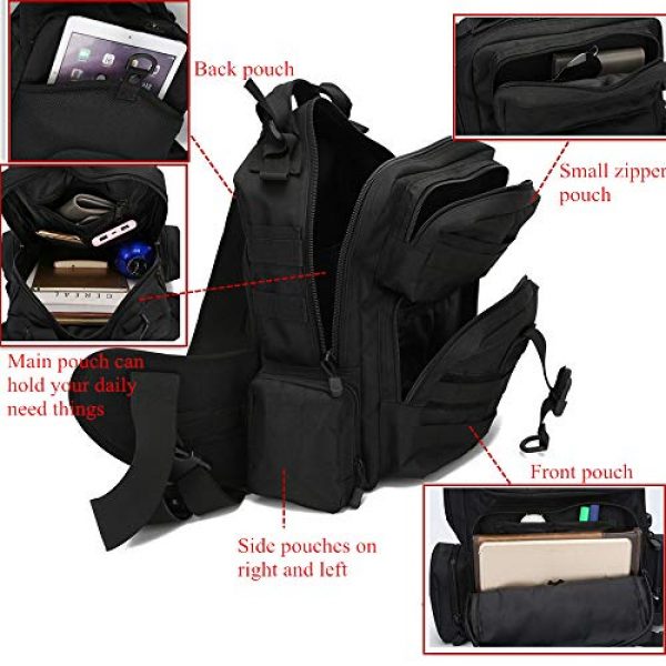 ABENAKI Tactical Backpack 5 ABENAKI Tactical Sling Bag Pack Military Sling Backpack Assault Range Bag
