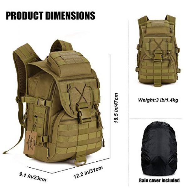 ArcEnCiel Tactical Backpack 5 ArcEnCiel Tactical Backpack Military Army 3 Day Assault Pack - Rain Cover Included