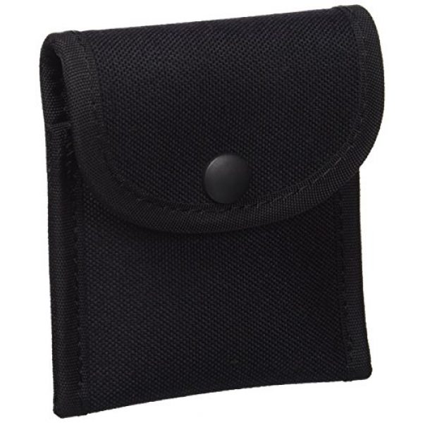 Uncle Mike's Tactical Pouch 1 Uncle Mike's Kodra Duty Nylon Web Single Snap Close Latex Glove Pouch, Black
