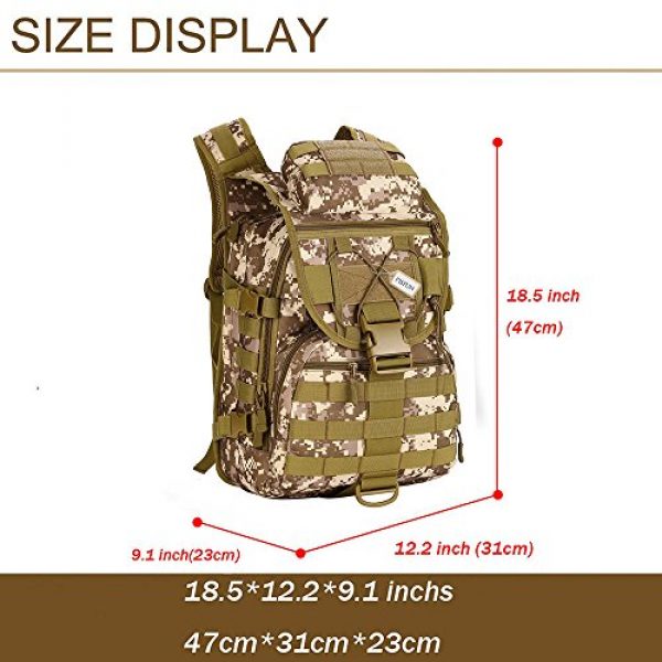 Pisfun Tactical Backpack 3 Pisfun Tactical Backpack 40L Camping Bags Waterproof Molle System Backpack Military 3P Tad Assault Travel Bag for Men Cordura