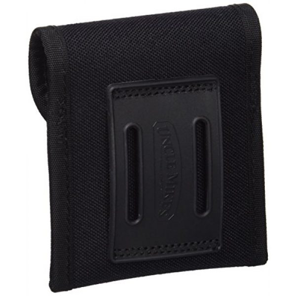 Uncle Mike's Tactical Pouch 2 Uncle Mike's Kodra Duty Nylon Web Single Snap Close Latex Glove Pouch, Black