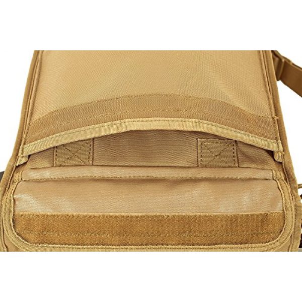 Seibertron Tactical Backpack 7 Seibertron Expandable 14" Laptop Waterproof Messenger Bag Multiple Pockets & Compartments Carry as Messenger Bags Khaki