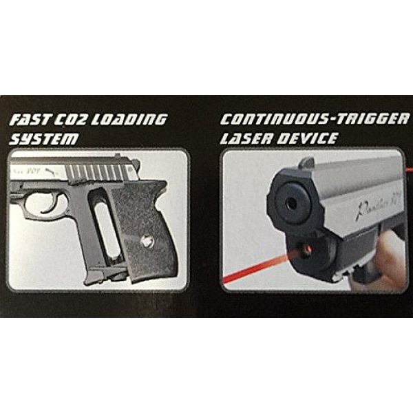 WinGun Airsoft Pistol 3 cbb-4801 WinGun full metal semi auto co2 blowback pistol with free safty shooting glasses and free target trip tent(Airsoft Gun)