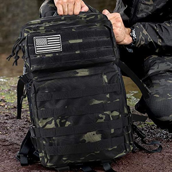 Monoki Tactical Backpack 5 Monoki Military Tactical Backpack, Army 3 Day Assault Pack,42L Molle Bag Rucksack