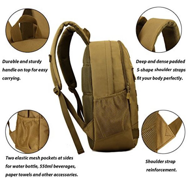 ArcEnCiel Tactical Backpack 3 ArcEnCiel Motorcycle Backpack Tactical Military Bag Army Assault Pack Rucksacks with Patch - Rain Cover Included
