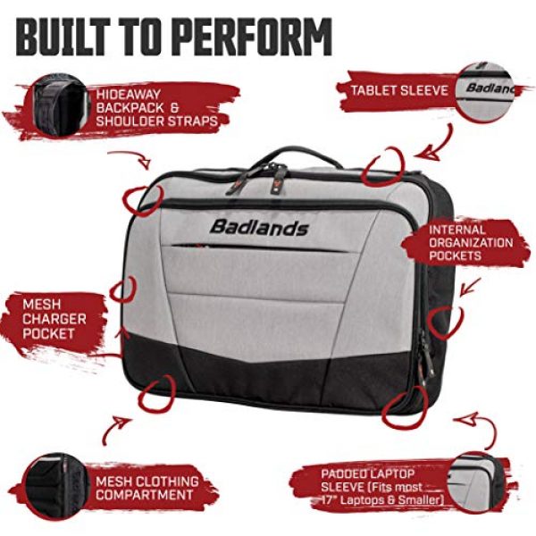 Badlands Tactical Backpack 3 Badlands Commander Laptop Pack - Padded Laptop Backpack