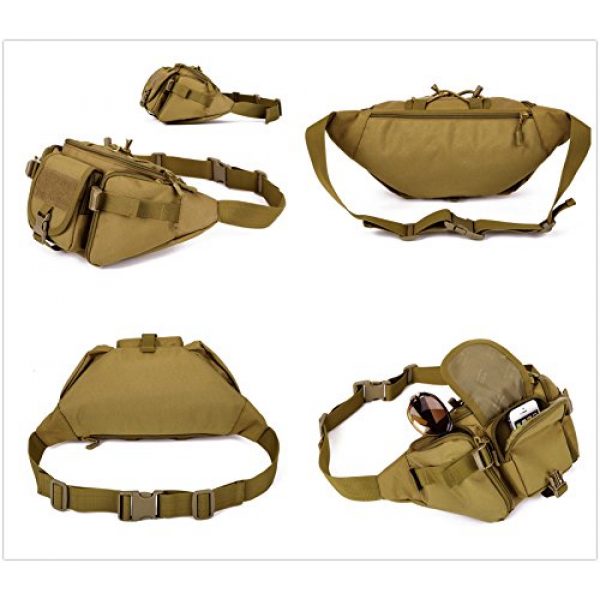 Unistrengh Tactical Pouch 5 UNISTRENGH Tactical Waist Pack Military Fanny Belt Pouch Waterproof Bum Bag for Outdoor Climbing Fishing Running Hunting