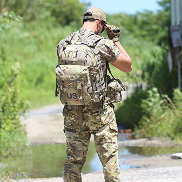 MT Tactical Backpack 5 MT Military Army MOLLE 2 Tactical Assault Backpack, Rifleman 3 Day Pack, Medium Rucksack for Outdoor, Hiking and Bug Out, Multicam Camo