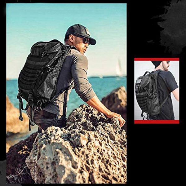 DIGBUG Tactical Backpack 3 DIGBUG Military Tactical Backpack Army 3 Day Assault Pack Bag Rucksack w/Rain Cover Outdoor Hiking Camping Backpack