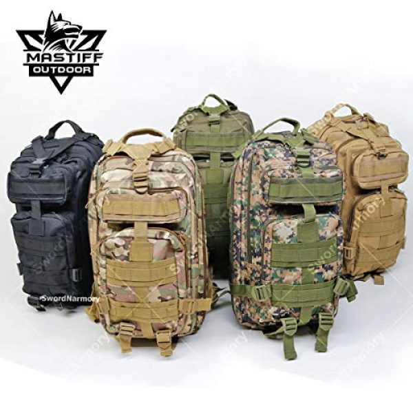 Mastiff Outdoor Tactical Backpack 2 Military Tactical Pack Backpack Army Molle Bug Out Bag Small Rucksack Outdoor Hiking Camping Trekking Hunting