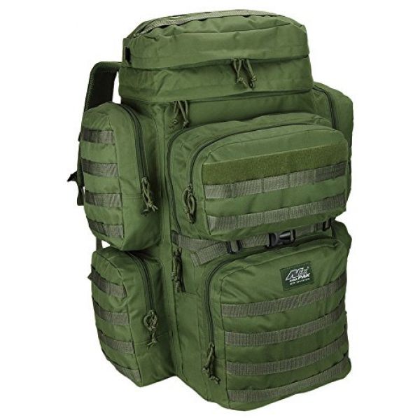 NPUSA Tactical Backpack 1 Mens 26 Inch Large Military Tactical Gear Molle Hydration Ready Hiking Backpack Bag + Sunglasses