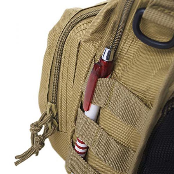 TOPTIE Tactical Backpack 7 TOPTIE Tactical Sling Bag, EDC Molle Sling Bag Range Bag, Camping Hiking Trekking