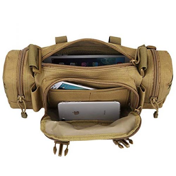 FAMI Tactical Backpack 2 FAMI Fanny 3P Military Tactical Pouch Backpack Range Bags Molle attachments Pouch Small EDC Sling Pack Hand Carry Bag