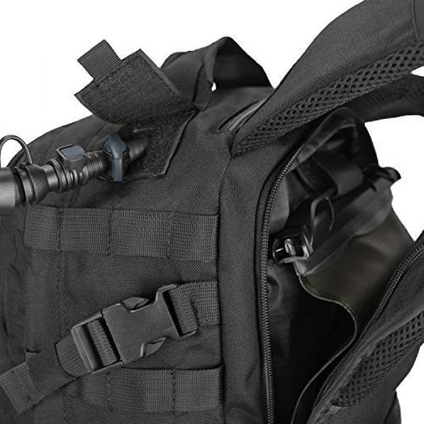 Scudo Tactical Tactical Backpack 7 SCUDO TACTICAL VERTICE 24 Military Backpack with 3L Hydration Bag / Insulated Hydration Pocket (Black, 37L)