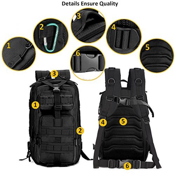 Zology Tactical Backpack 2 Zology Military Tactical Backpack for BOB GHB MOLLE Assault Bag