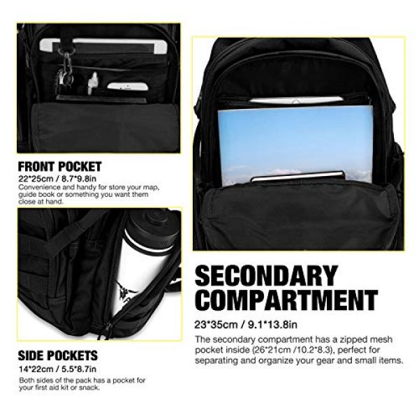 Mardingtop Tactical Backpack 6 Mardingtop 25L/35L/40L Tactical Backpacks Molle Hiking daypacks for Motorcycle Camping Hiking Military Traveling