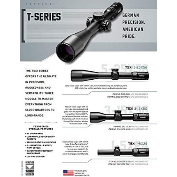 Steiner Rifle Scope 6 Steiner T5Xi Tactical Rifle Scope - Close Compact Riflescope for Hunting