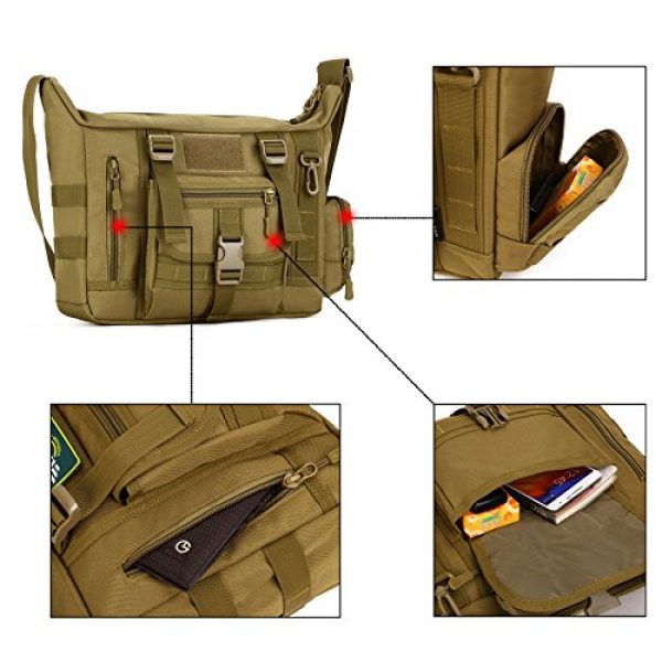 ArcEnCiel Tactical Backpack 3 ArcEnCiel Tactical Messenger Bag Men Military MOLLE Sling Shoulder Pack with Patch