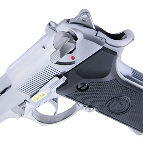 WE Airsoft Pistol 4 WE m92 gas/co2 blowback full metal - silver by we(Airsoft Gun)