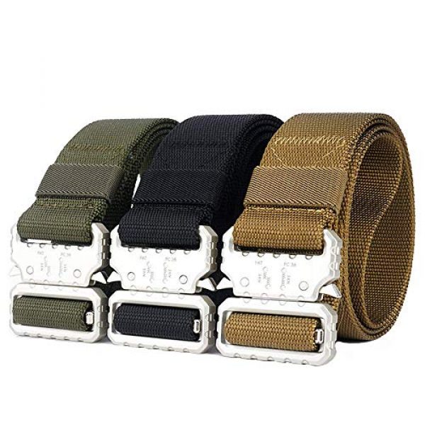 GRULLIN Tactical Belt 7 GRULLIN Tactical Military Heavy Duty Quick-Release Belt Waist Belt