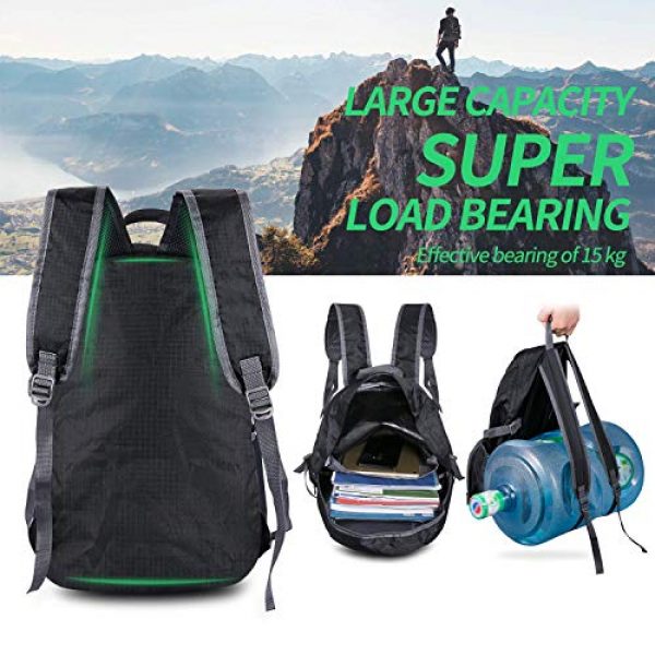 Surcotto Tactical Backpack 5 Surcotto Hiking Backpack, Foldable Water Resistant Daypack Packable Laptop Backpack Outdoor Camping