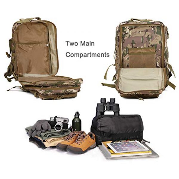 Luckin Packin Tactical Backpack 7 Luckin Packin Tactical Backpack,Military Backpack,Molle Bag Rucksack Pack,45 Liter Large