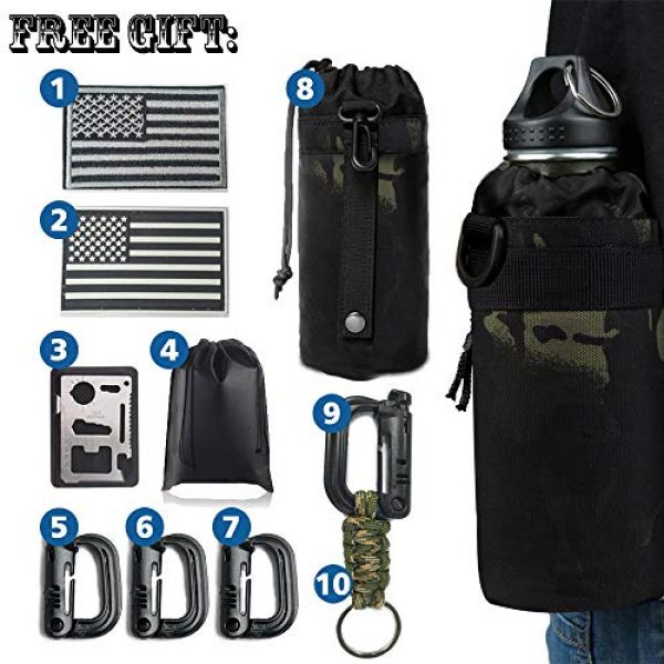 Monoki Tactical Backpack 6 Monoki Military Tactical Backpack, Army 3 Day Assault Pack,42L Molle Bag Rucksack
