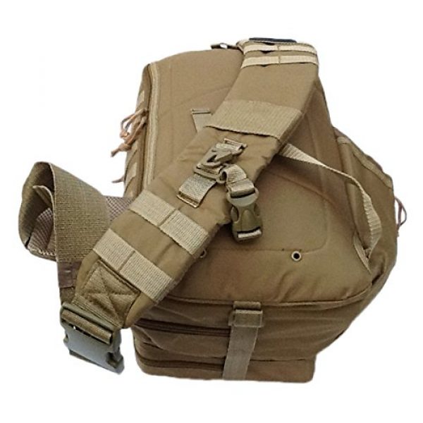 Nexpak Tactical Backpack 5 18" 1200cu. in. Tactical Sling Shoulder Hiking Backpack TL318 TAN