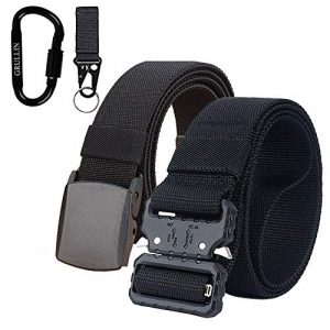 GRULLIN Tactical Belt 1 GRULLIN Men Tactical Nylon Belt, Military Duty Rigger Wasitbelt, Nylon Webbing Molle EDC Clip Belt