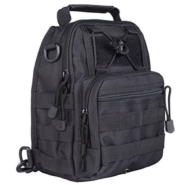 Prospo Tactical Backpack 2 Prospo Tactical Sling Bag Pack Military Molle EDC Chest One Strap Daypack Outdoor Black New