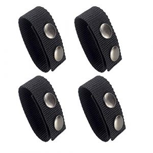 Depring Tactical Belt 1 Depring Tactical Belt Keeper for 2.25 inch Duty Belt 4-Pack Double Snaps Nylon Strap Holder