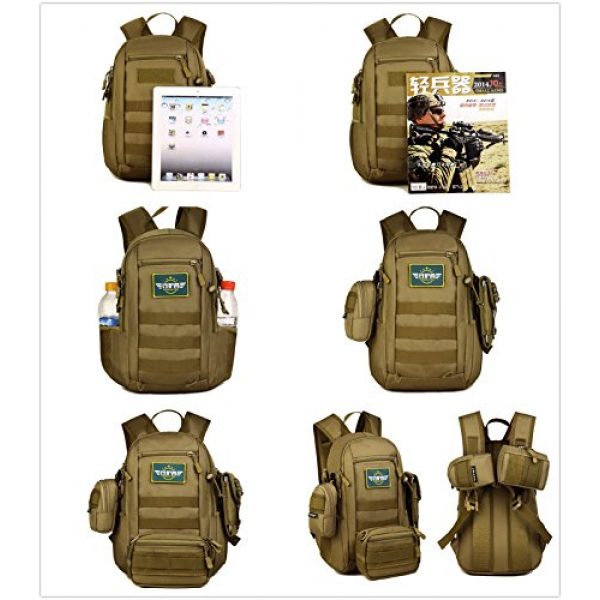 Protector Plus Tactical Backpack 7 12L Mini Daypack Military MOLLE Tactical Backpack Rucksack Gear Assault Pack