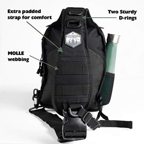 Whiskey Woods Outdoors Tactical Backpack 5 Whiskey Woods Outdoors Military Tactical EDC Sling Bag Molle Shoulder Diaper backpack