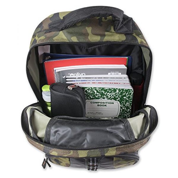 Trailmaker Tactical Backpack 5 Trail maker Tactical Camo Backpack for Boys, Girls, Men, Women for School and Travel (Green Camo)