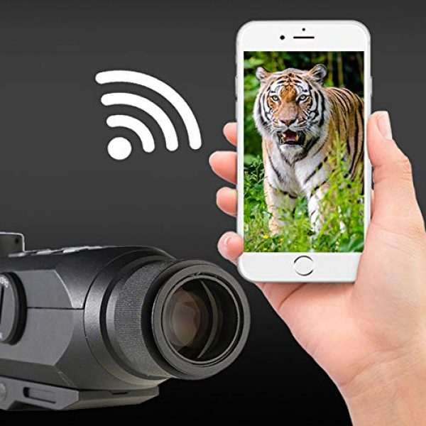 DJym Rifle Scope 5 DJym GPS HD High-Powered Night Vision Monocular, Zoom Digital Video Camera for Outdoor Hunting Rangefinder